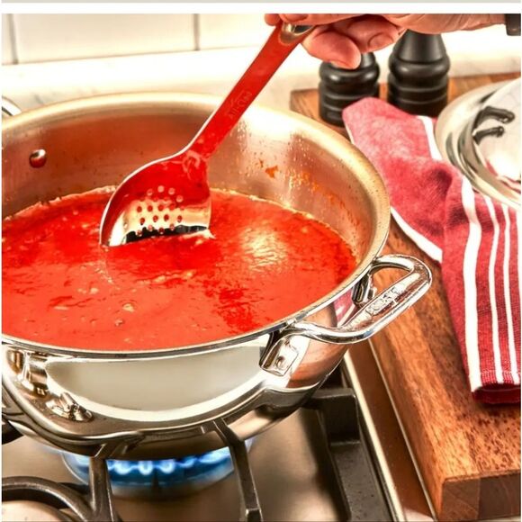 All-Clad Stainless Steel Slotted Spoon - Picture 3 of 9